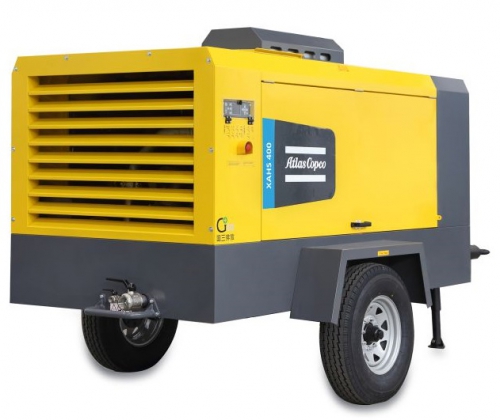 Дизельный компрессор Atlas Copco XAHS 500 на шасси